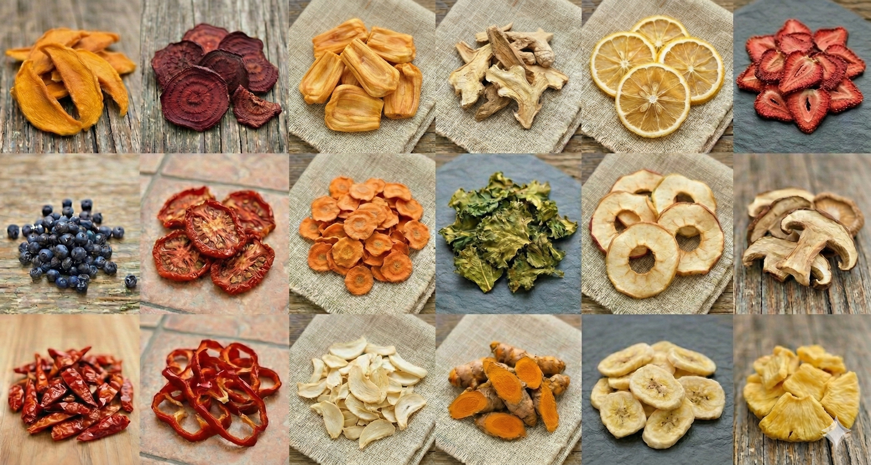 Heat pump dehydrated products